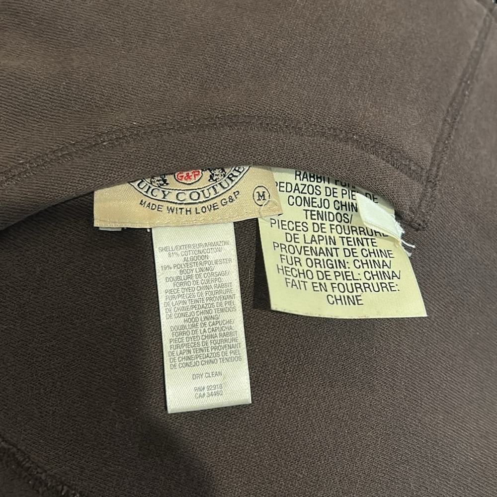 Juicy Couture Y2K Vintage Reversible Fur Hoodie - Picture 2 of 5